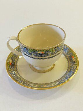 Lenox Autumn Presidential Collection Cup and Saucer Bone China Made in USA